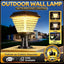 Solar Outdoor Garden Light, Post Cap Lamp, Wall Sconce & Ground Stake Light for Villa Courtyard Fence Gate
