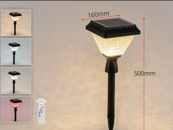 Solar Outdoor Garden Light, Post Cap Lamp, Wall Sconce & Ground Stake Light for Villa Courtyard Fence Gate