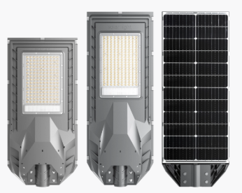 JCS03 All In One Solar Street Light 20W-100W, IP66 Waterproof Outdoor Solar Road Lamp with Philips SMD3030 LED, Bluetooth WiFi & Human Microwave Induction