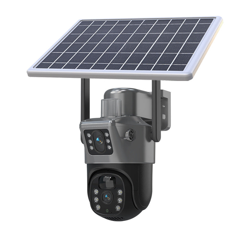 4G Dual Lens Solar PTZ Camera HD Night Vision Outdoor 360° Home Security Camera Main image