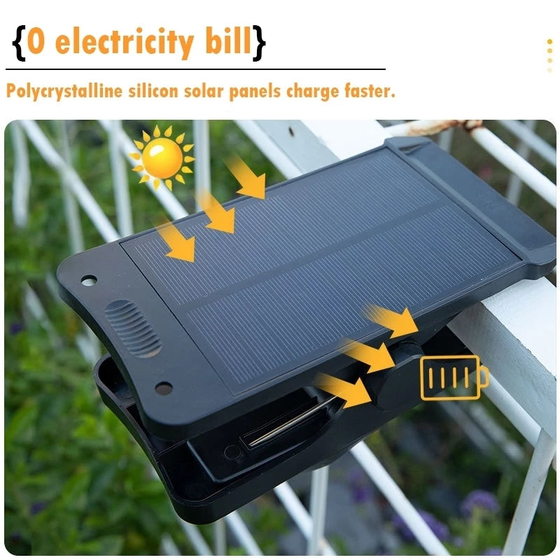 Solar Clip Light 6500K LED Outdoor Solar Wall Light Waterproof Solar Led for Courtyard Street