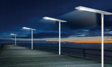 JCS06 All In One LED Solar Street Light 20W-120W, IP66 Waterproof Outdoor Solar Road Lamp with Philips 3030 LED, Lithium Iron Phosphate Battery & Human Microwave Induction