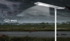 JCS06 All In One LED Solar Street Light 20W-120W, IP66 Waterproof Outdoor Solar Road Lamp with Philips 3030 LED, Lithium Iron Phosphate Battery & Human Microwave Induction