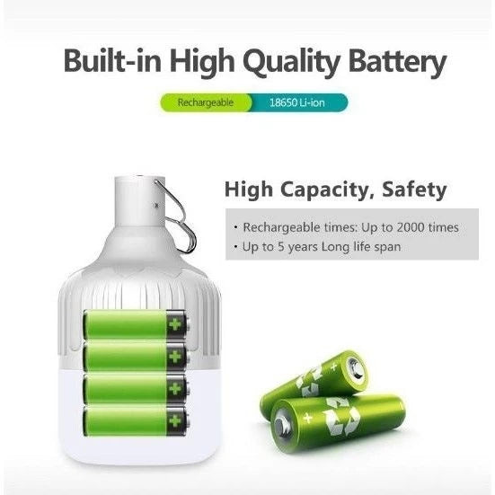 Solar Emergency Lights Rechargeable Bulb High LED Light Bulb Emergency Waterproof Lamp For Brownout