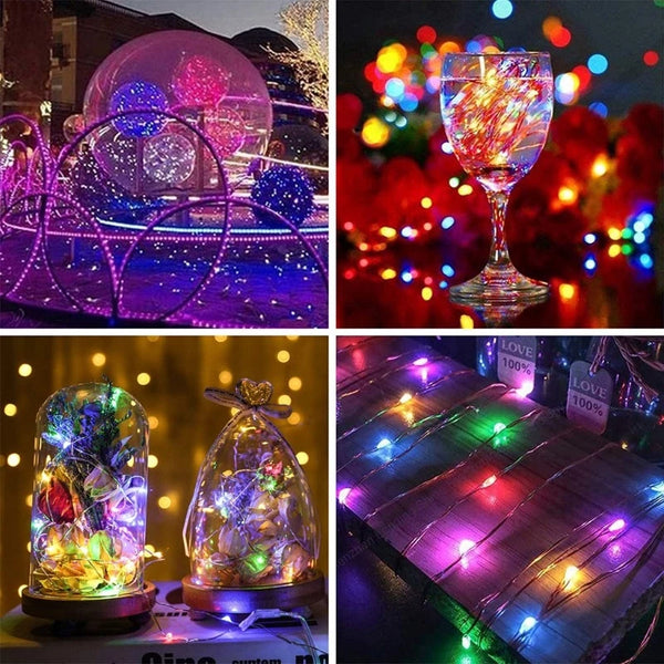 Solar String Lights Copper Wire String Lights Garden Light Outdoor Waterproof Christmas Decoration