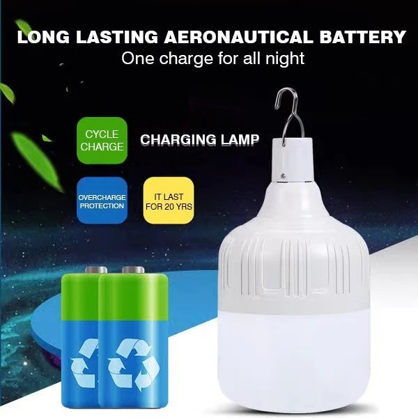 Solar Emergency Lights Rechargeable Bulb High LED Light Bulb Emergency Waterproof Lamp For Brownout
