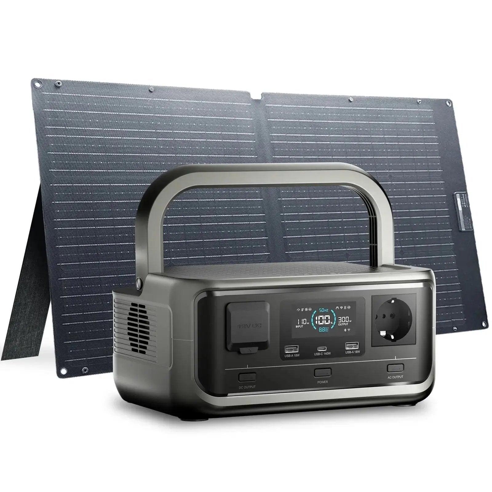 ALLPOWERS Solar Generator Kit 300W (VOLIX P300+SOLAX SE100 100W Solar Panel) Secondary image