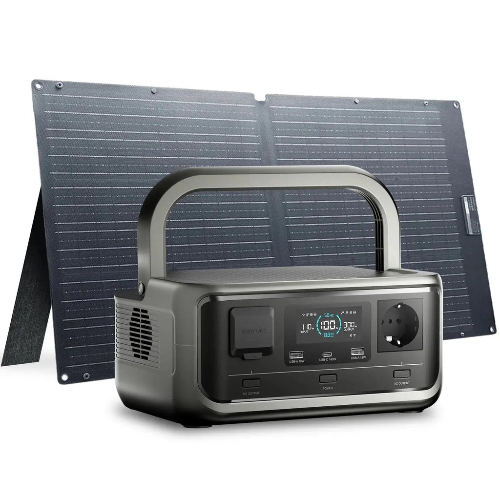 ALLPOWERS Solar Generator Kit 300W (VOLIX P300+SOLAX SE100 100W Solar Panel)
