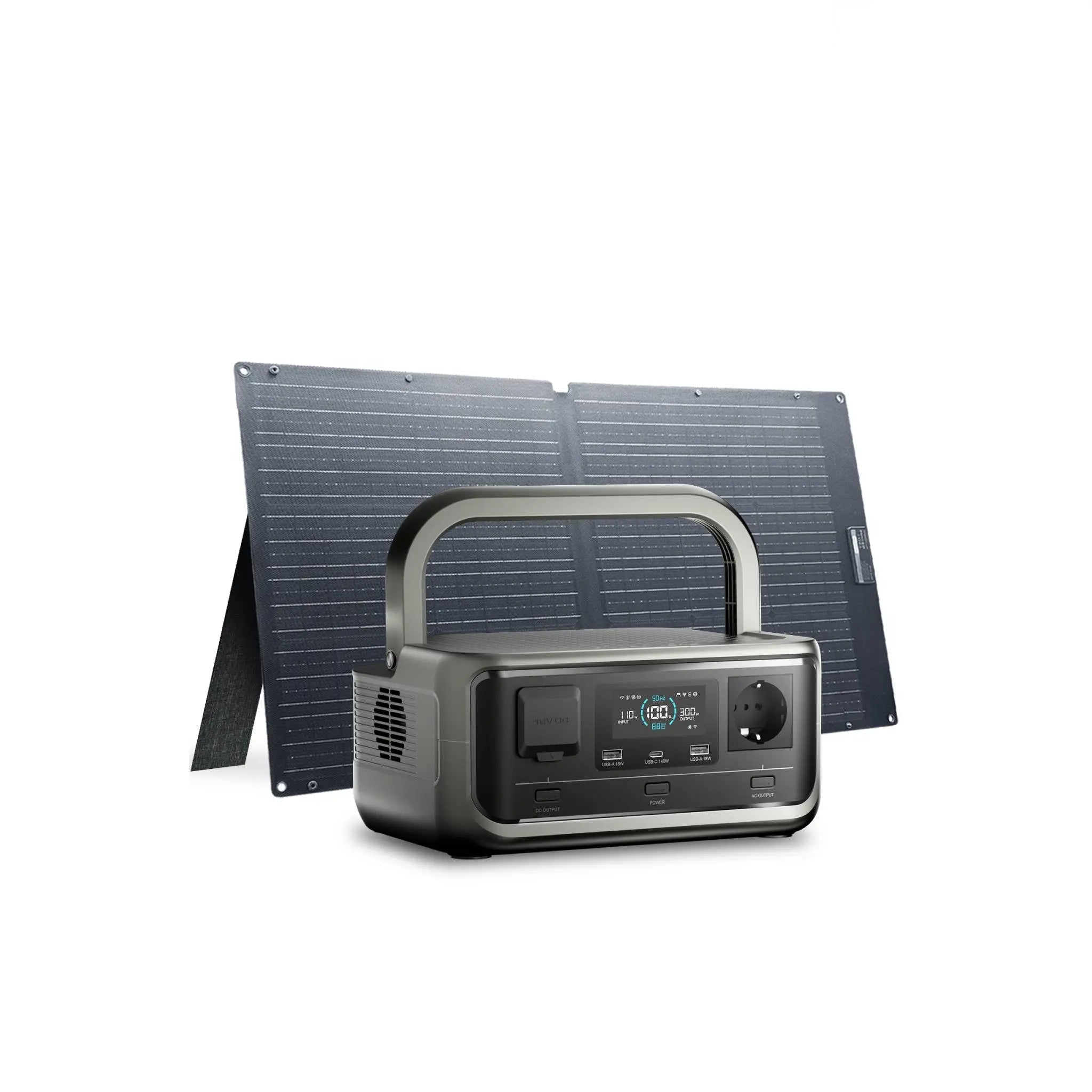 ALLPOWERS Solar Generator Kit 300W (VOLIX P300+SOLAX SE100 100W Solar Panel) Main image