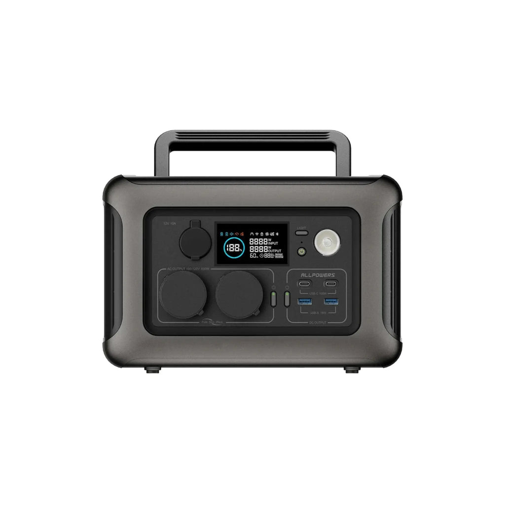 ALLPOWERS Solar Generator Kit 600W (R600 + SOLAX SE100 100W Solar Panel)