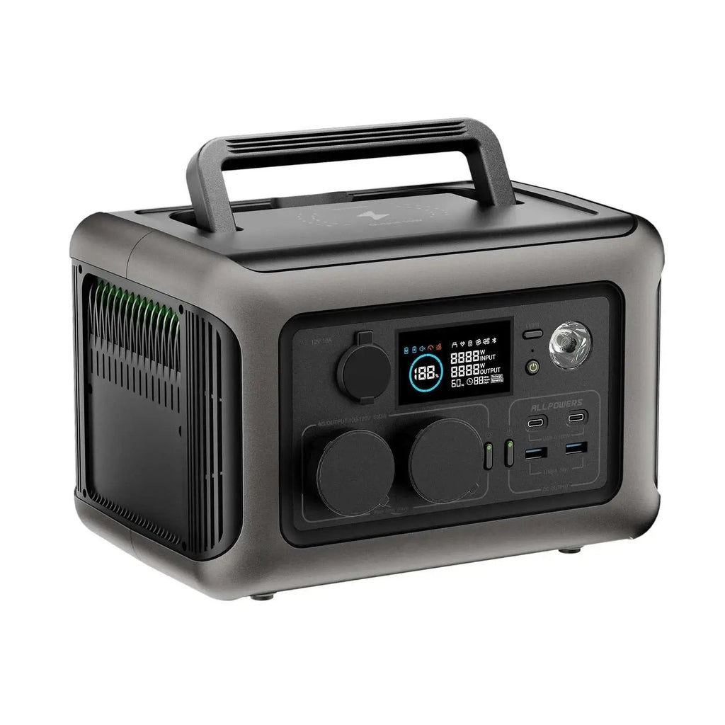 ALLPOWERS Solar Generator Kit 600W (R600 + SOLAX SE100 100W Solar Panel)
