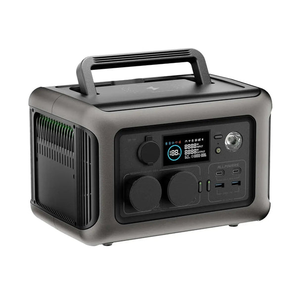 ALLPOWERS Solar Generator Kit 600W (R600 + SOLAX SE100 100W Solar Panel)