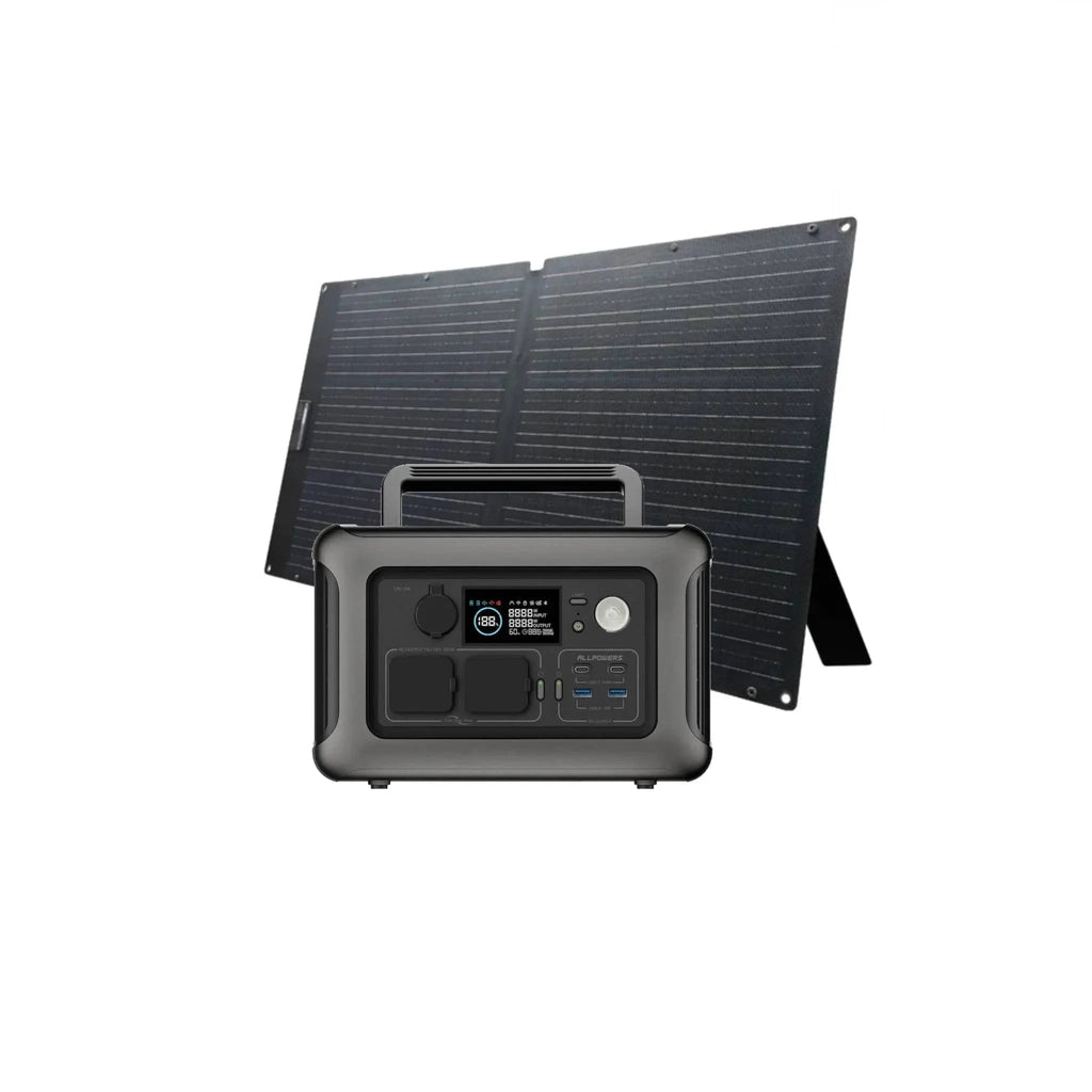 ALLPOWERS Solar Generator Kit 600W (R600 + SOLAX SE100 100W Solar Panel)