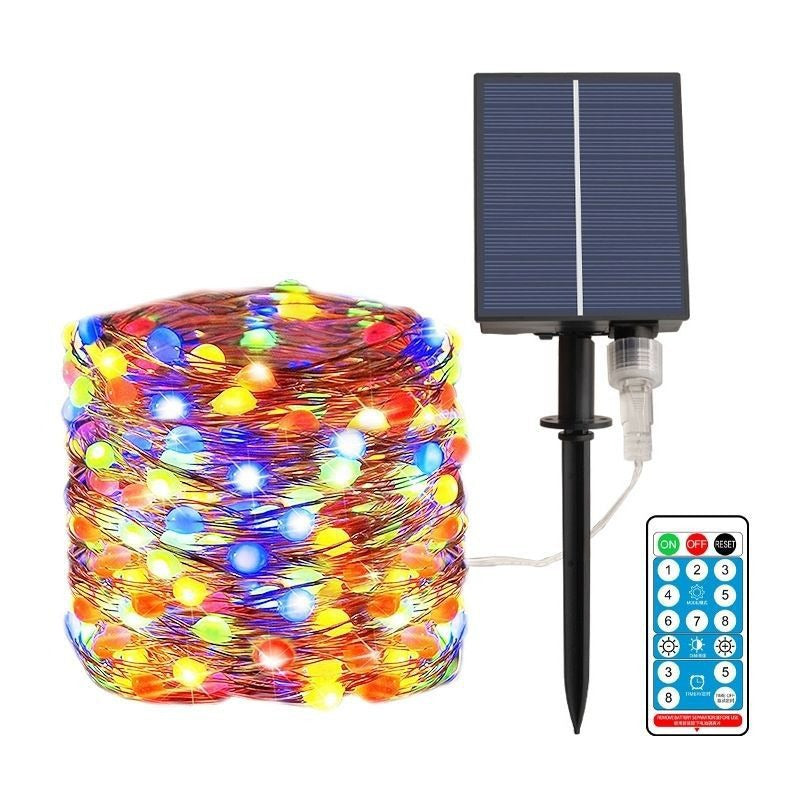 Solar String Lights Copper Wire String Lights Garden Light Outdoor Waterproof Christmas Decoration Secondary image