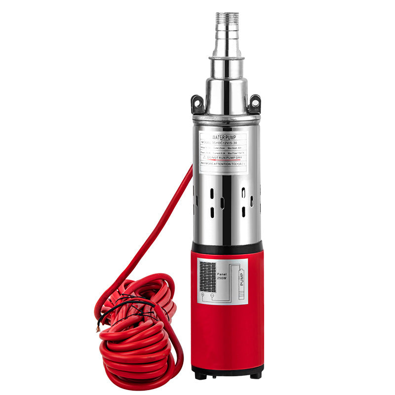 Solar DC Screw Pump 12v24v36v48v60v72v High Lift Pure Copper Motor High Quality Screw Pump for Agricultural Irrigation Well