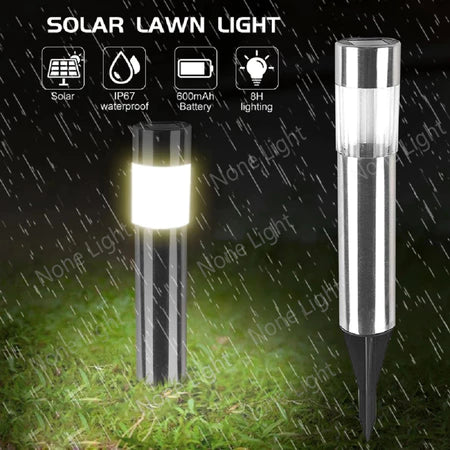 LED Solar Garden Light lP65 Outdoor Waterproof Pathway Landscape for Pathway Yard Lawn Lamp