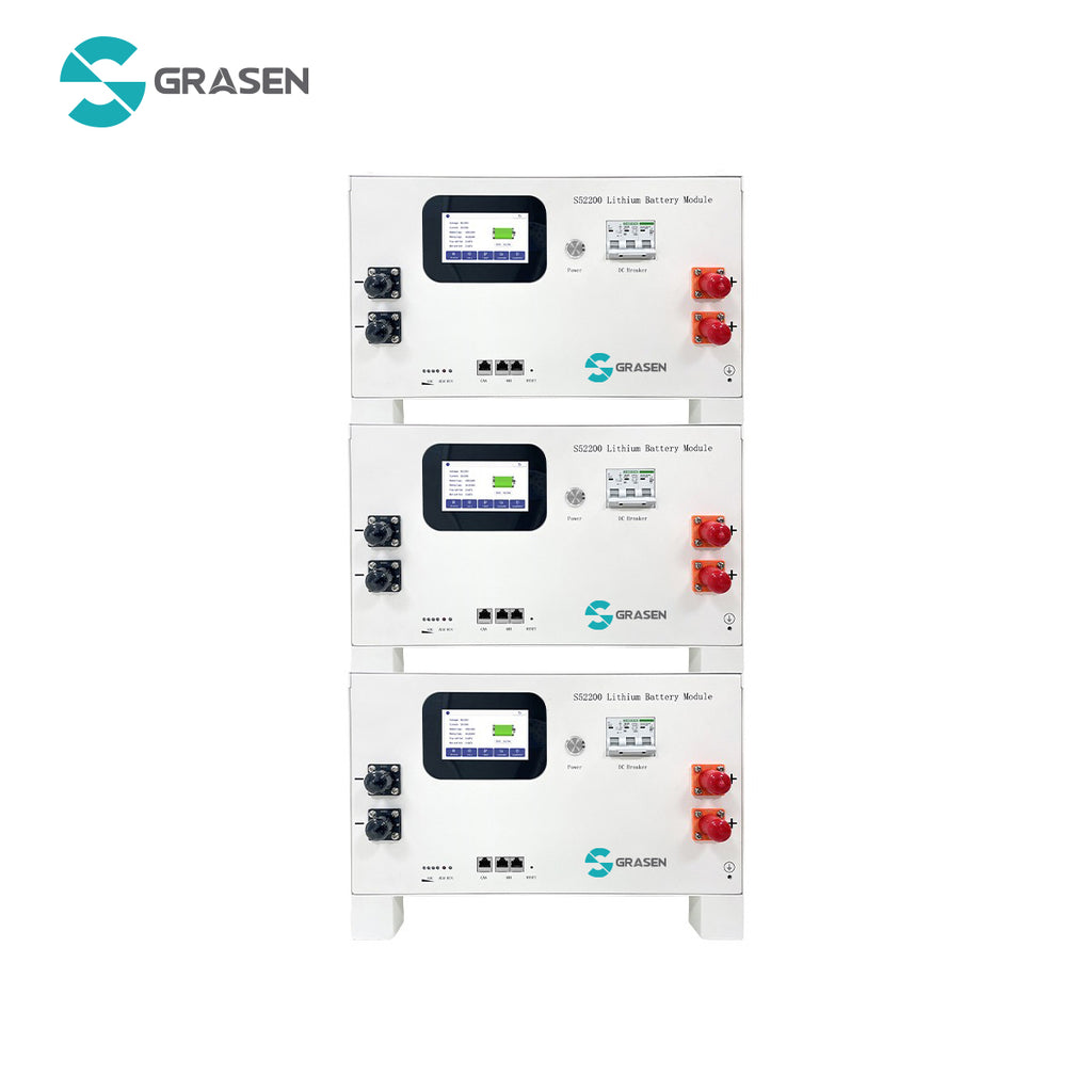 S52200 51.2V 10.24KWH Stack-mounted Lithium Battery