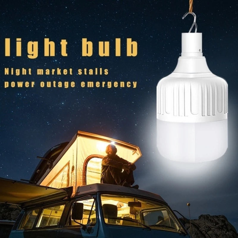 Solar Emergency Lights Rechargeable Bulb High LED Light Bulb Emergency Waterproof Lamp For Brownout