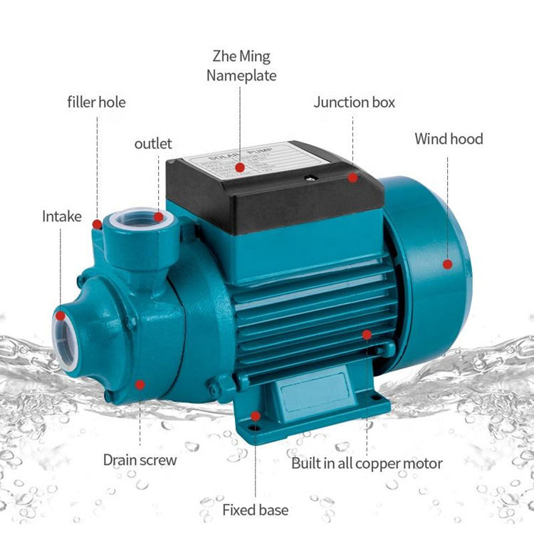 12 Volt 1 Inch Dc 2Hp Above Ground High Head Solar Surface Water Pumps Pump for Agricultural