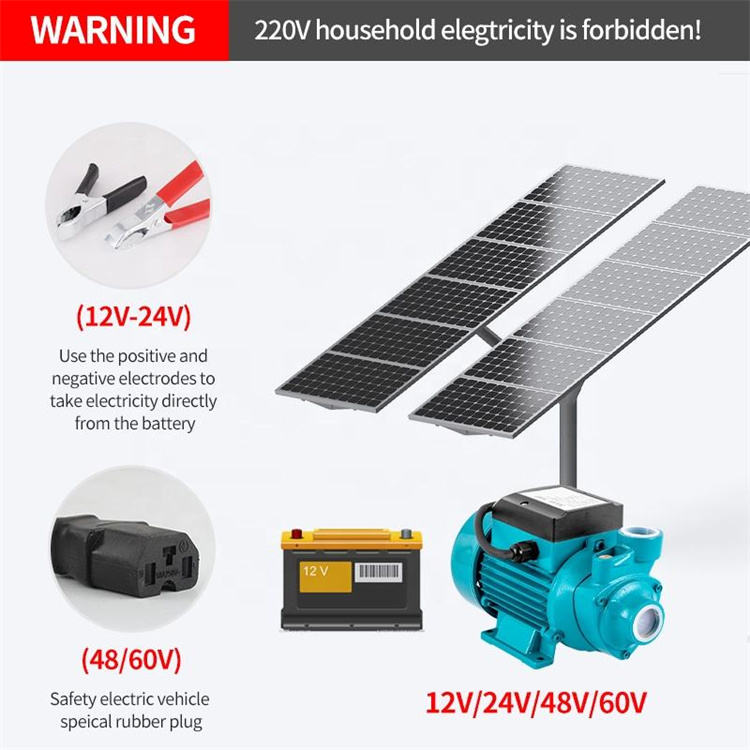 12 Volt 1 Inch Dc 2Hp Above Ground High Head Solar Surface Water Pumps Pump for Agricultural